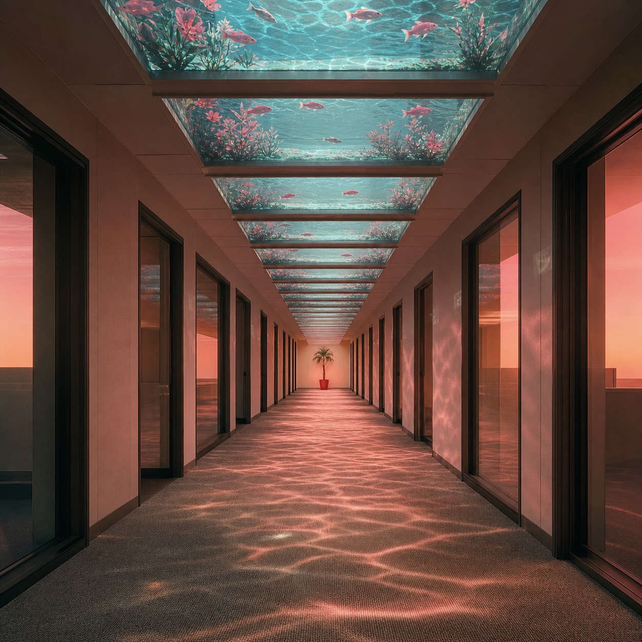 Office Aquarium, WestonGFX digital artwork