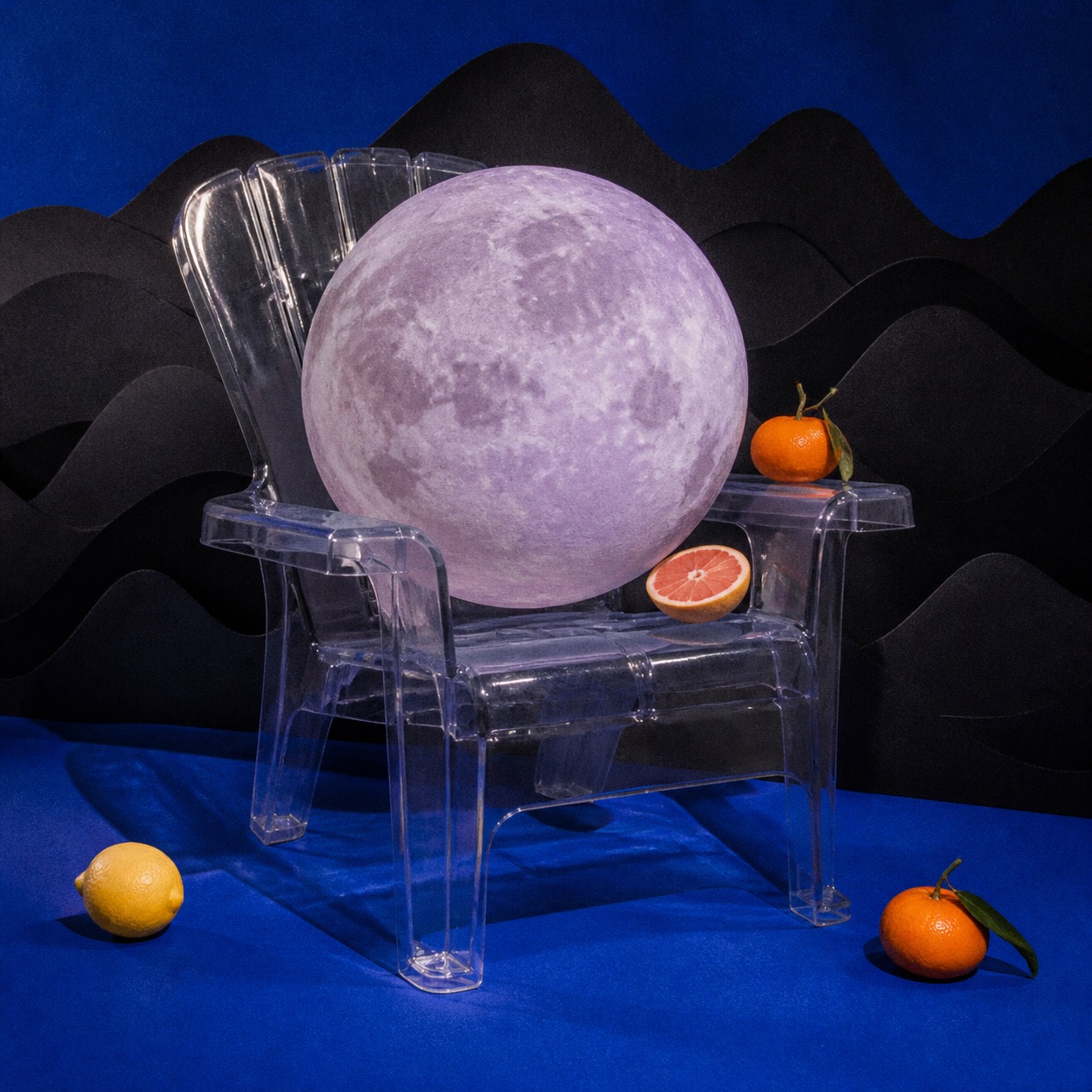 Plastic Moon Chair, WestonGFX digital artwork