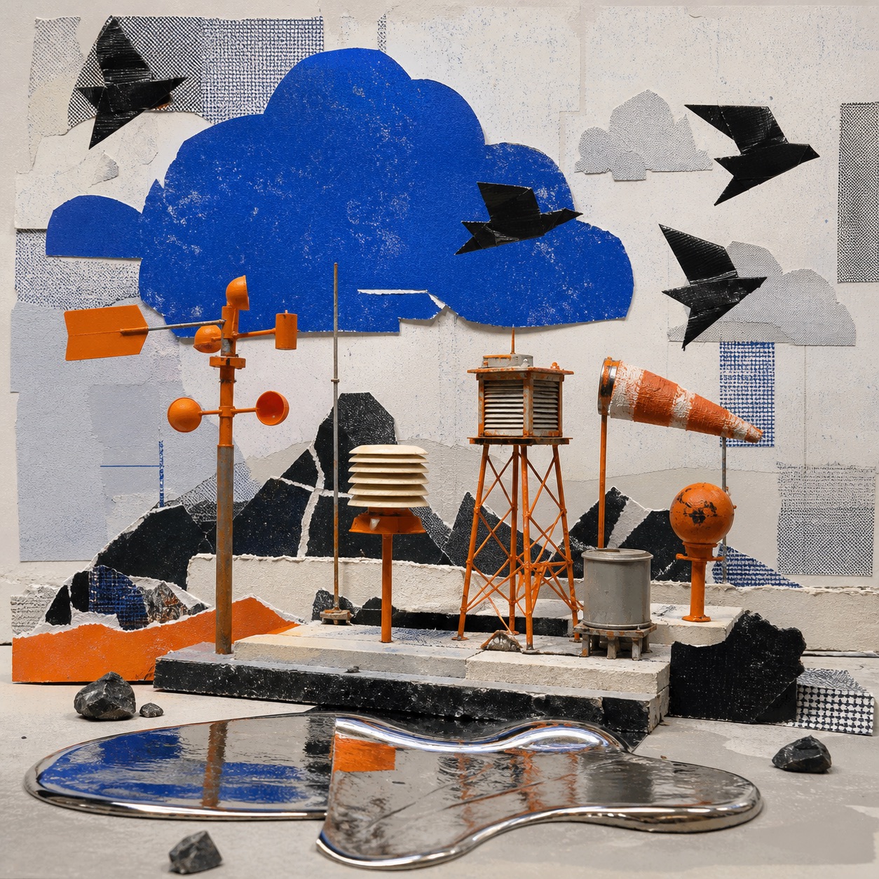 Weather Station Collage, WestonGFX digital artwork