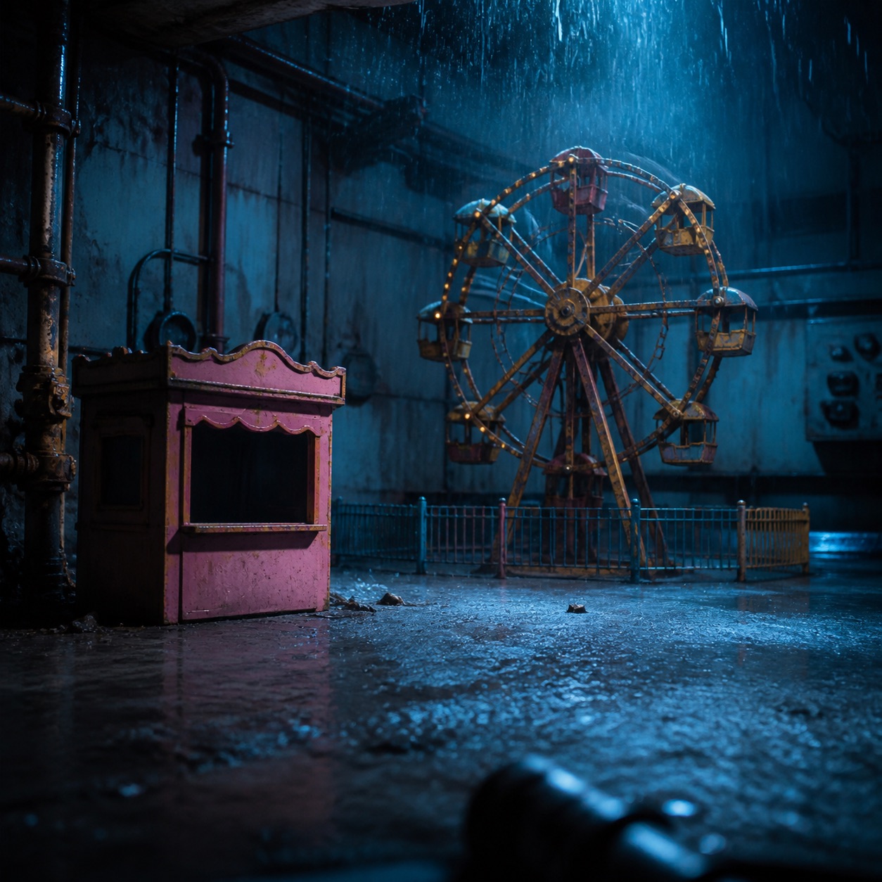 Basement Funfair, WestonGFX digital artwork