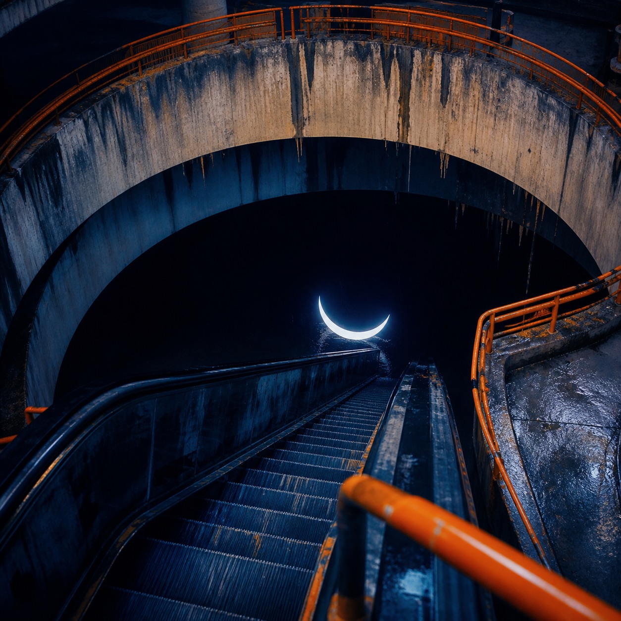 Escalator Moonwell, WestonGFX digital artwork