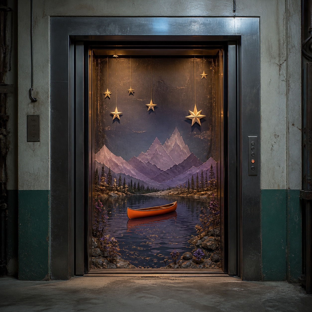 Service Elevator Lake, WestonGFX digital artwork