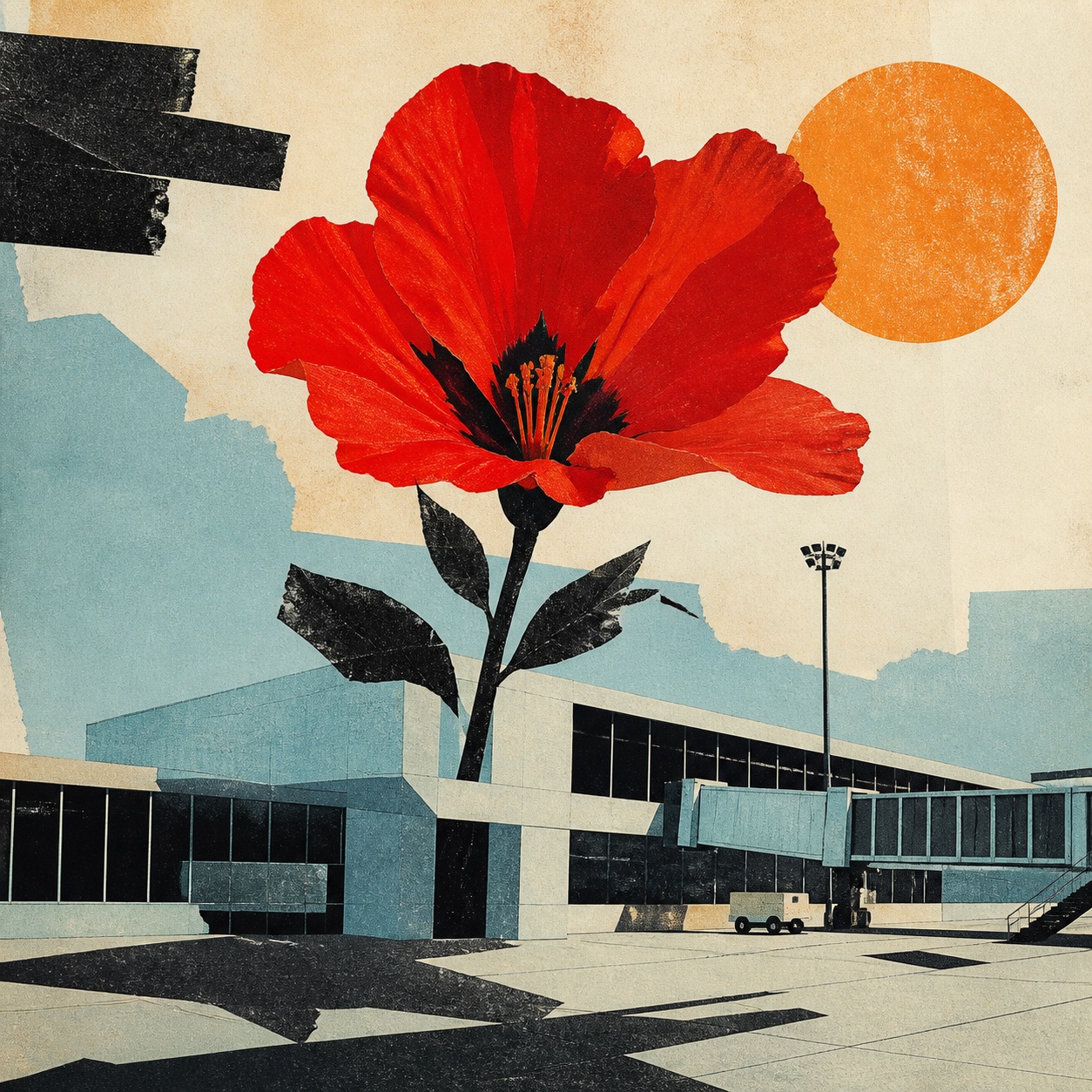 Airport Flower, WestonGFX digital artwork