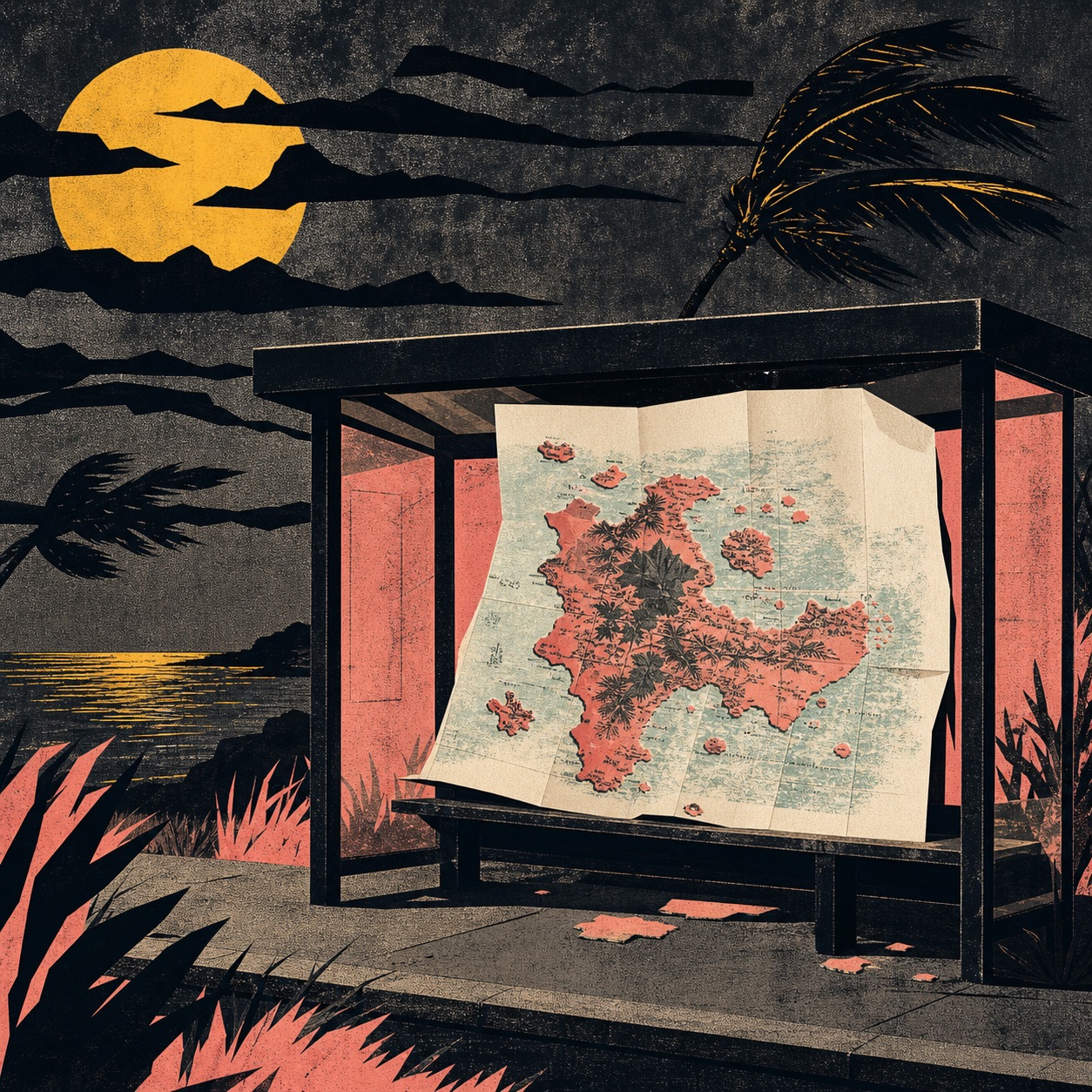 Bus Stop Atlas, WestonGFX digital artwork