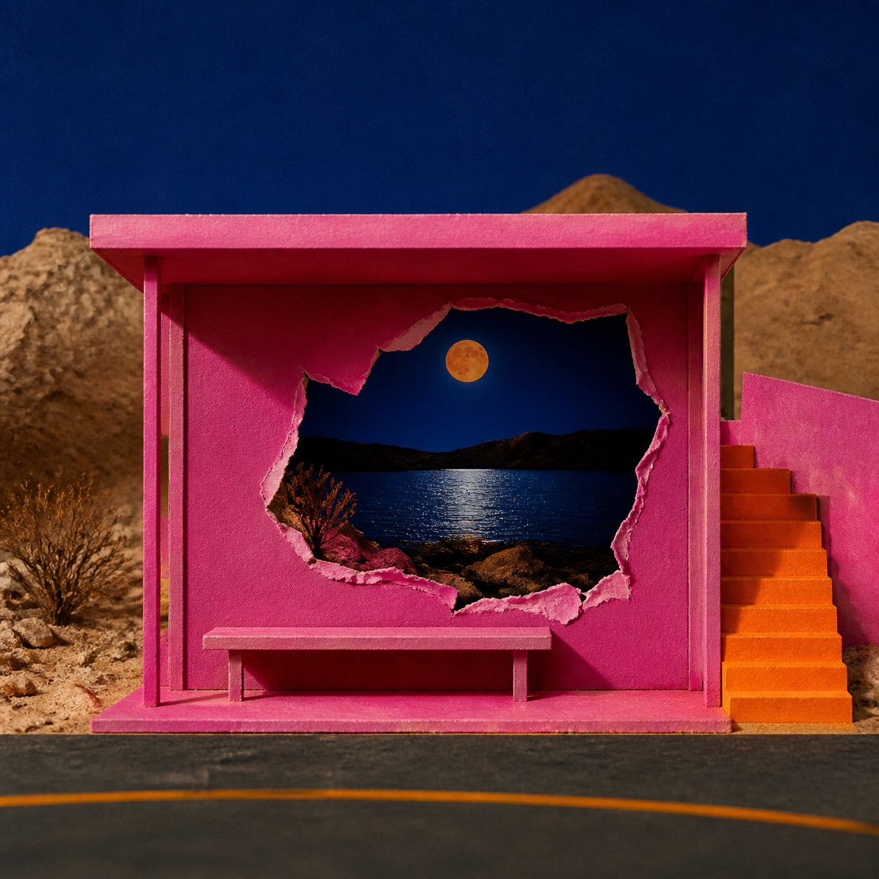 Pink Bus Stop