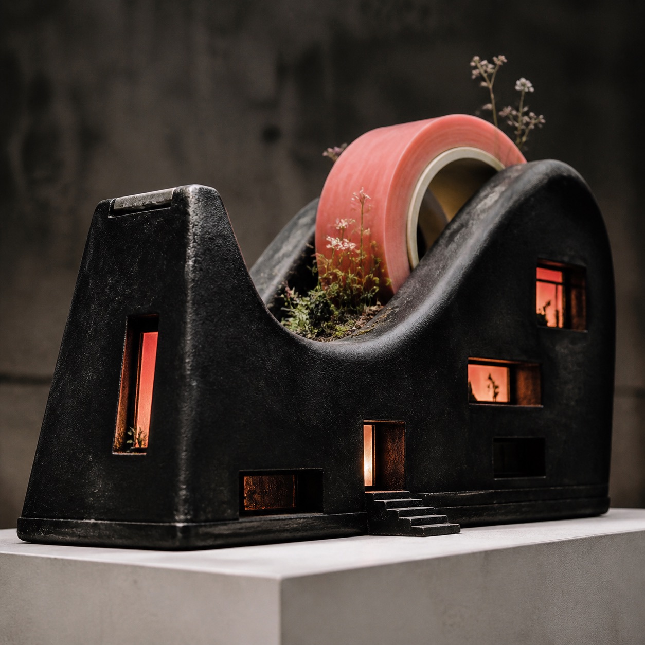 Tape Dispenser House