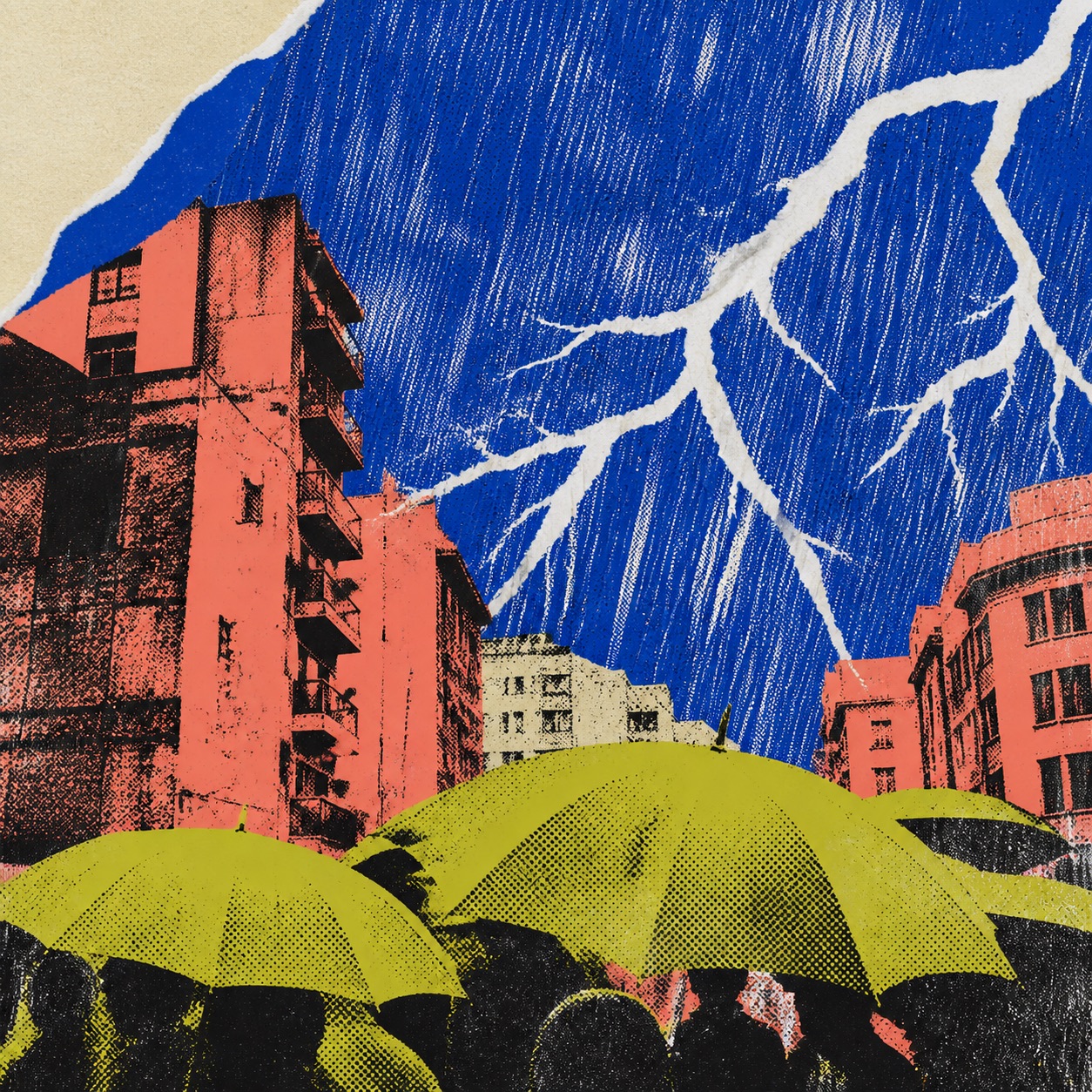 Halftone Downpour